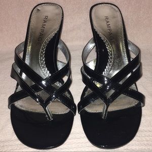 Rampage Black Heel Sandals